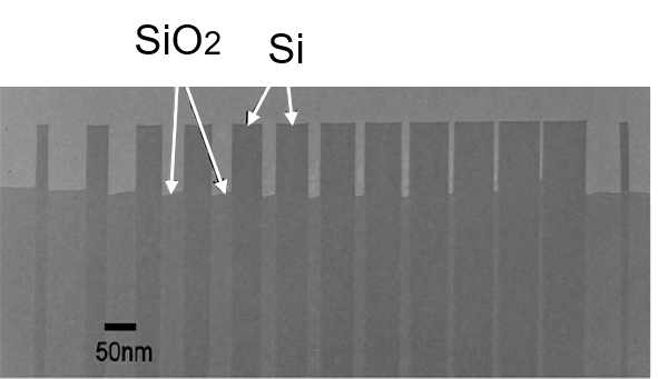 Image of Silicon/Silicon Dioxide Microscopic Scale