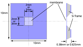 Schematic of membrane chip